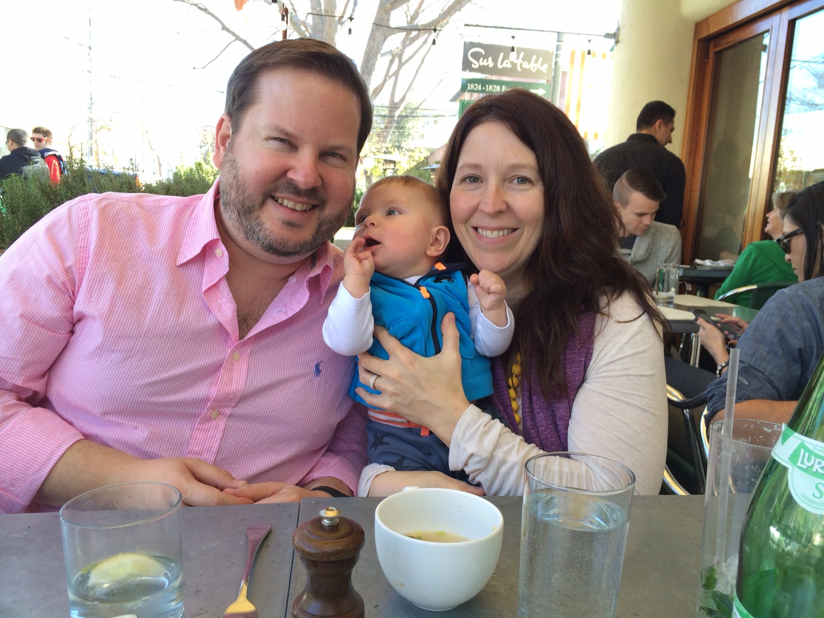 John, Colleen and Charlie, in 2015